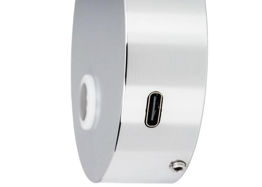 Detalj av touch-dimmer på LED leselampe med fleksibel arm SEATEC