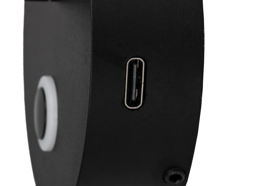 Montert LED leselampe med touch-bryter og USB-C svart 2700K i båt