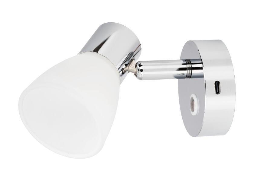 LED leselampe med touchbryter og USB-C-lading 2700 K - Seatec forfra