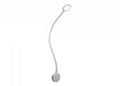 LED leselampe VOLOS dimmbar med 2 USB-porter hvit forfra
