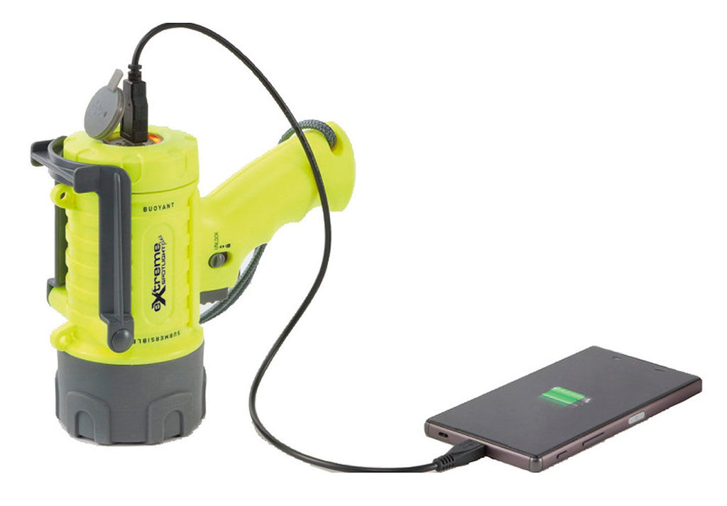 LED lommelykt oppladbar USB vanntett flytende bakside