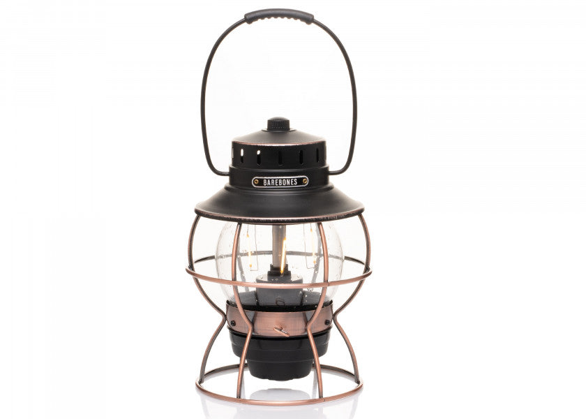 LED-lykt bronse 1000 lumen varmhvit lys - Barebones forfra