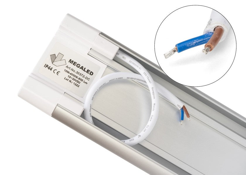 LED lyslist aluminium 10-30 V 20 W for kabin og maskinrom uten lys