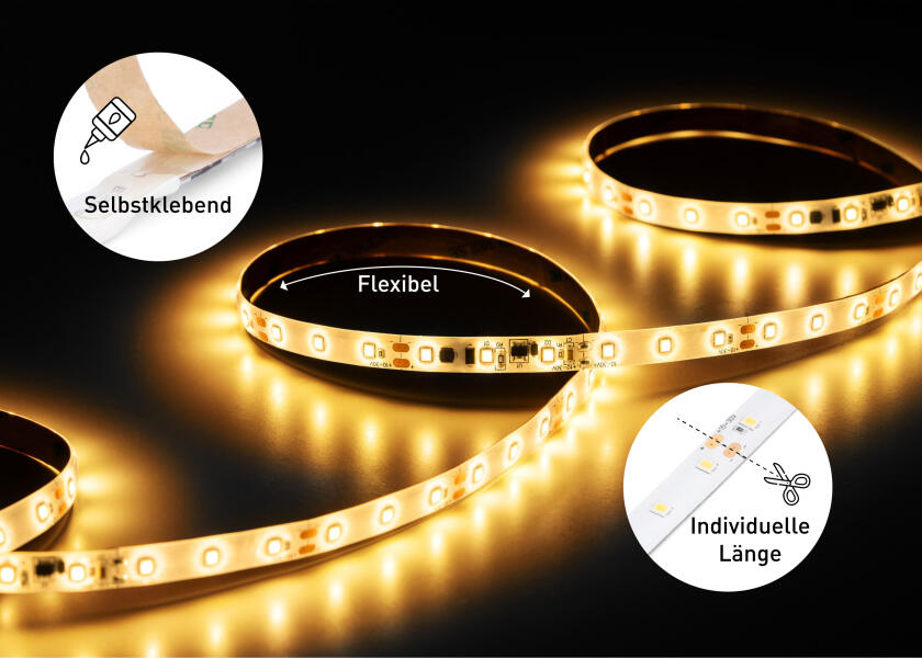 LED-stripe varmhvit 10-30 V 5 m - SEATEC miljø