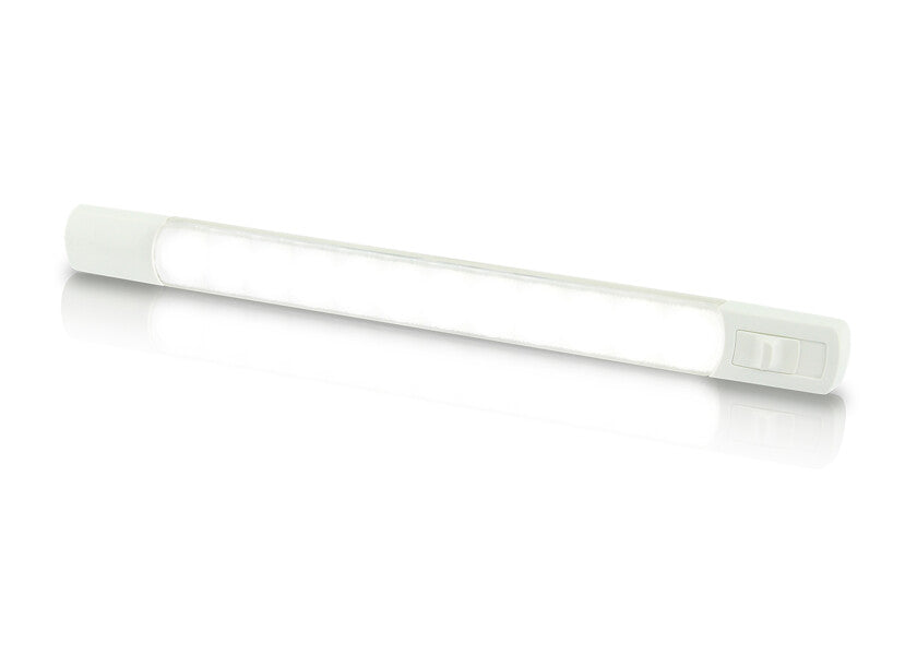 LED striplampe hvit/blå med magnetbryter - Hella Marine forfra