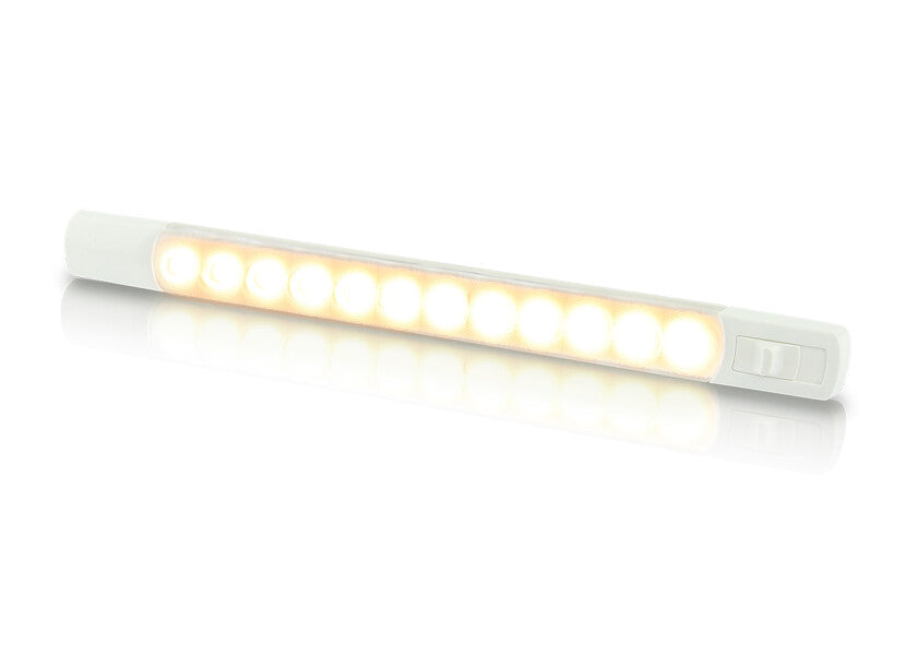 LED striplampe varmhvit/bl5 med magnetbryter - forfra