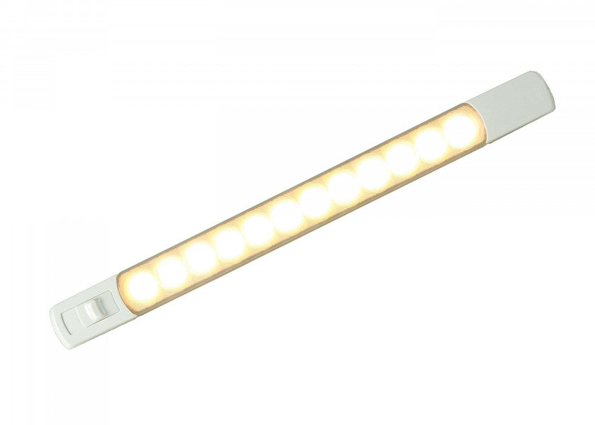 LED striplampe varmhvit/rød med magnetbryter Hella Marine forfra