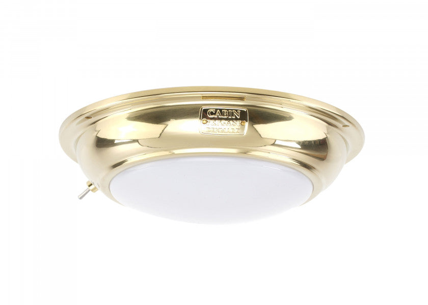 LED taklampe ANNE messing med bryter forfra