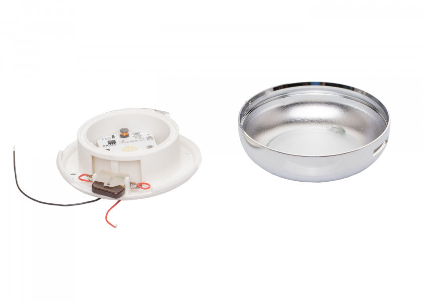 LED taklampe ASTERION B forkrommet messing bakside