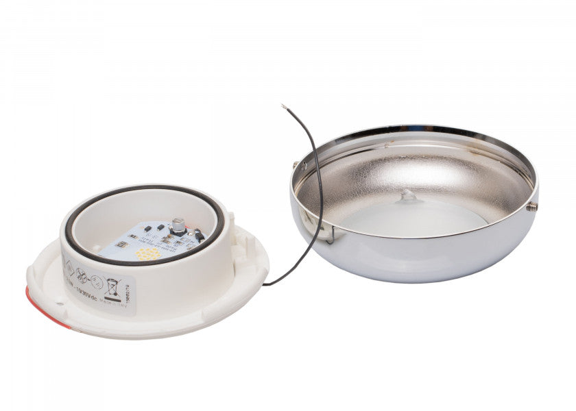 LED taklampe ASTERION B forkrommet messing bakside