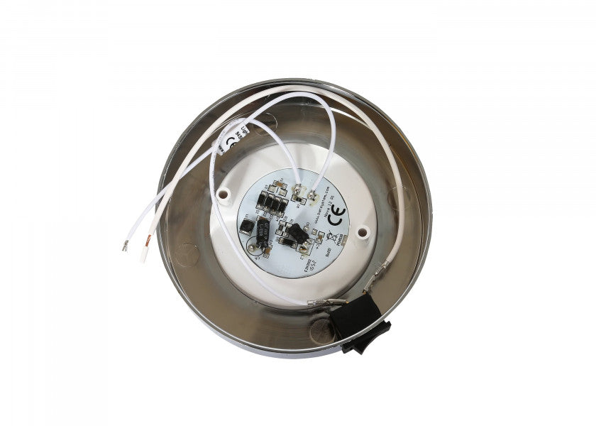 LED taklampe forkrommet 150 lumen 8-30V 2W detalj