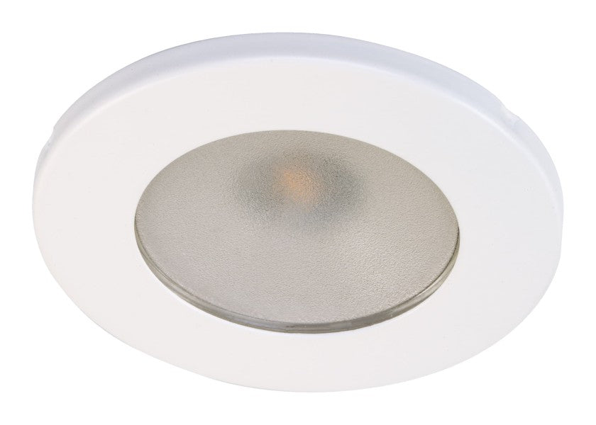 LED taklampe TED DUAL rustfritt stål hvit finish varmhvit/rød forfra