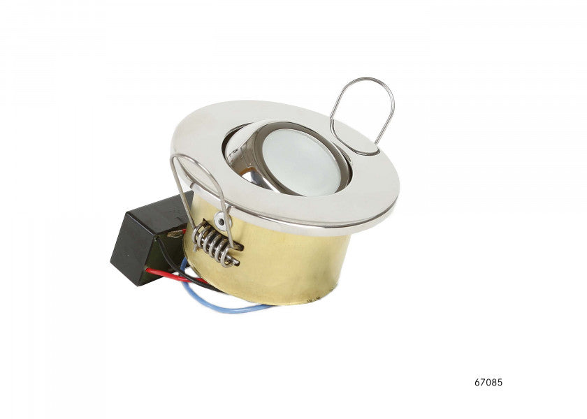 LED taklampe YOKO rustfritt stål polert side