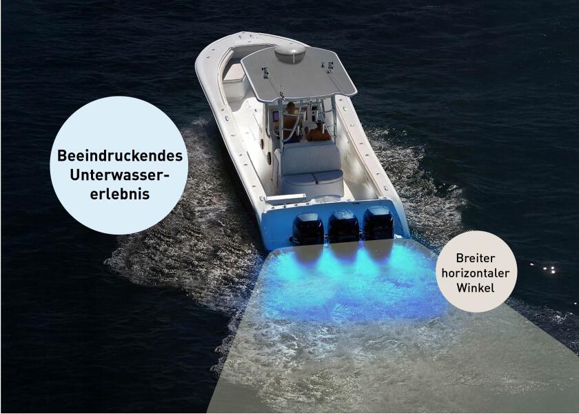LED undervannslys APELO A1 RGB kunststoff antrasitt fra toppen