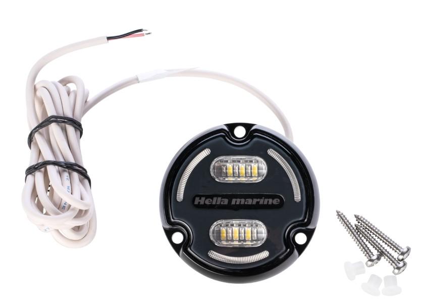 Detalj av LED undervannslys APELO A2 RGB aluminium antrasitt