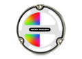 LED undervannslys APELO A3 RGB bronse hvit forfra