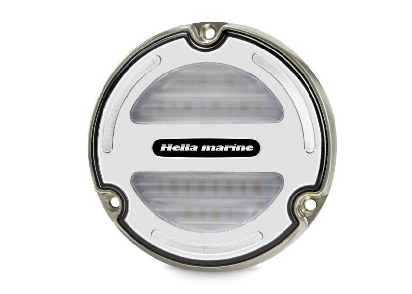 LED undervannslys APELO A3 RGB bronse hvit bakside