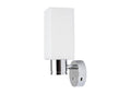 LED vegglampe kantet med touch-bryter og USB-C ladeport 2700K SEATEC forfra