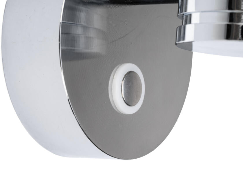 LED vegglampe kantet med touch-bryter og USB-C ladeport 2700K SEATEC bakside