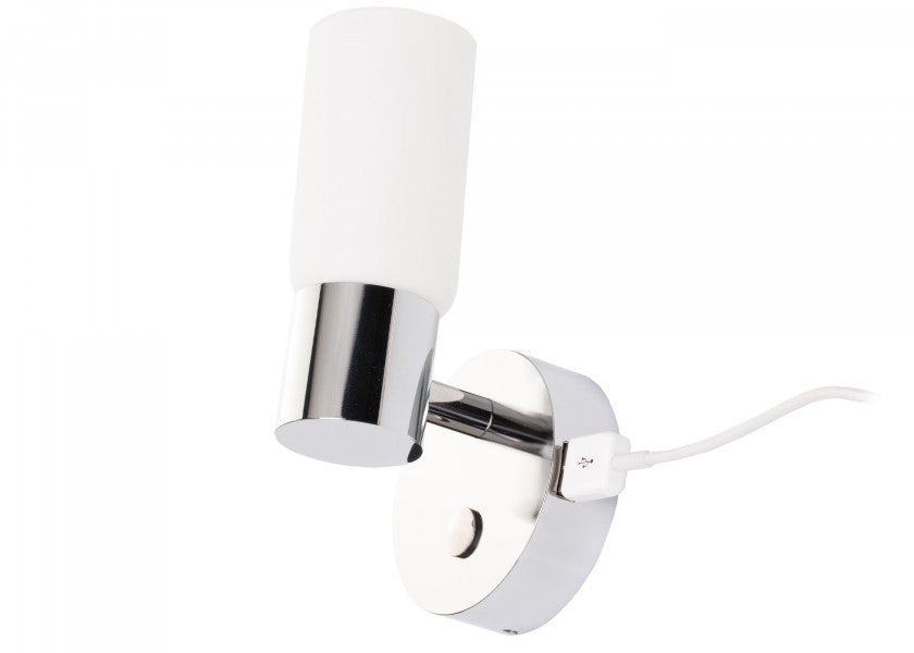 USB-ladeport på LED vegglampe LEIA LW1 med dimmer