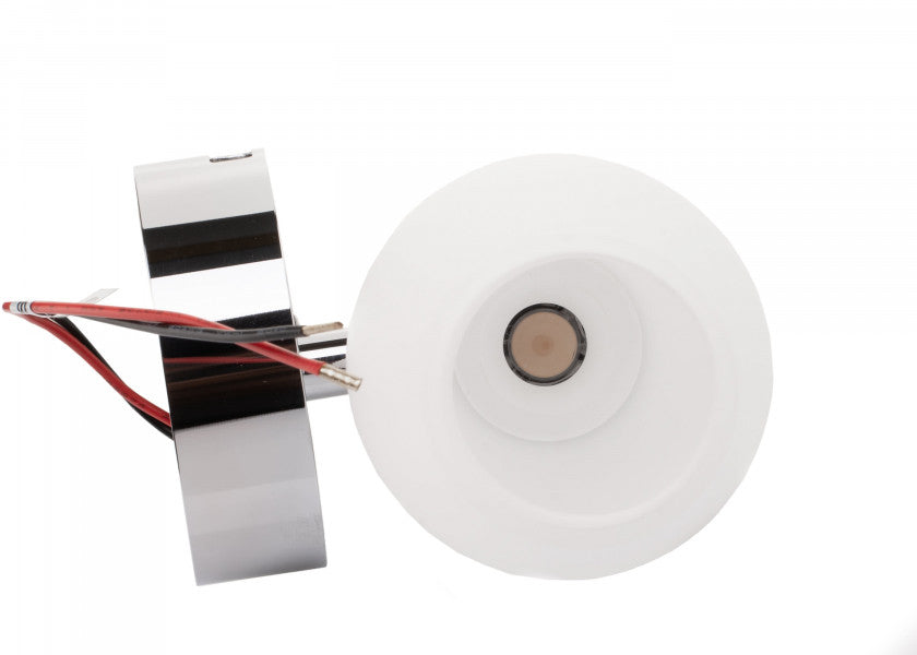 Bakside av LED vegglampe LEIA LW2 med dimmer og USB-lading