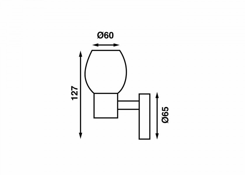 USB-ladeport på LED vegglampe LEIA LW2 med dimmer