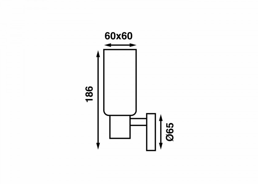 USB-ladeport på LED vegglampe LEIA LW3 med dimmer
