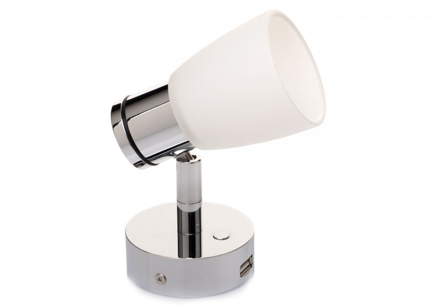 LED vegglampe R1-1 USB lysfunksjon med dimming