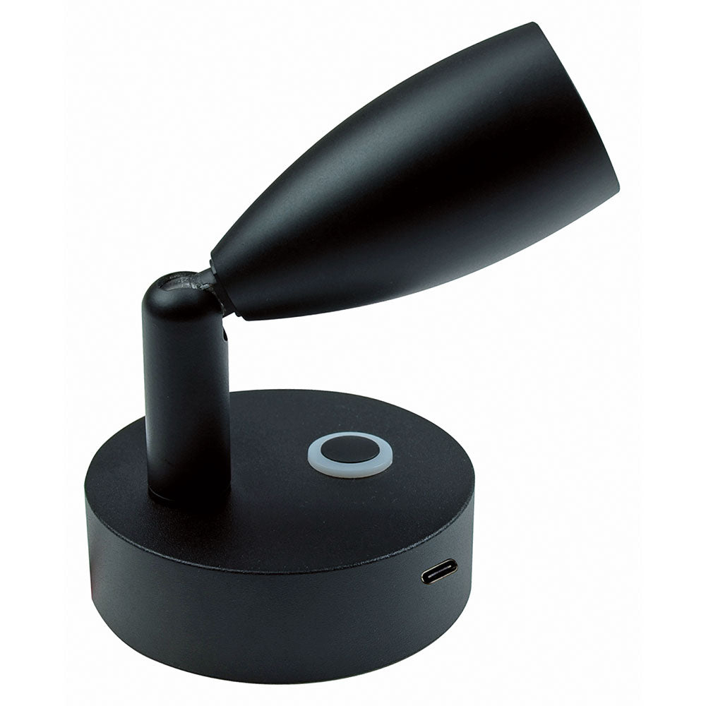 LED vegglampe Surya med USB-C 10-30V DC bakside