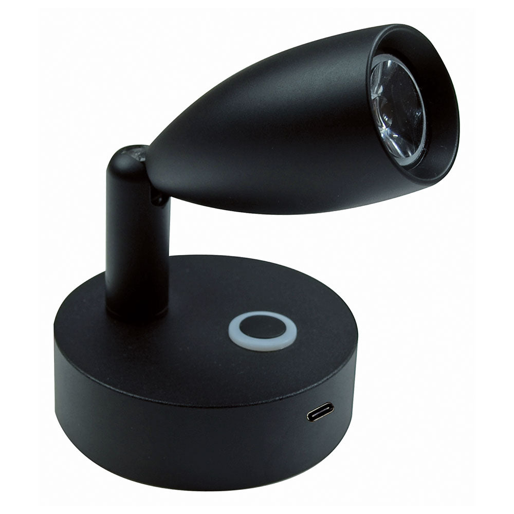 LED vegglampe Surya med USB-C 10-30V DC detalj