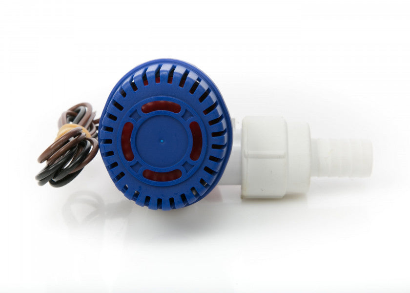 Detalj av Lensepumpe 800 12V 50 l/min 3/4" slangetilkobling