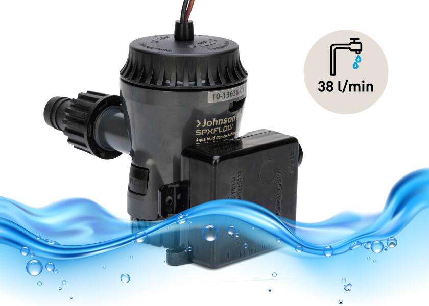 Lensepumpe Aqua Void Ultima Combo 12V 38 l/min 3/4" - Johnson Pump