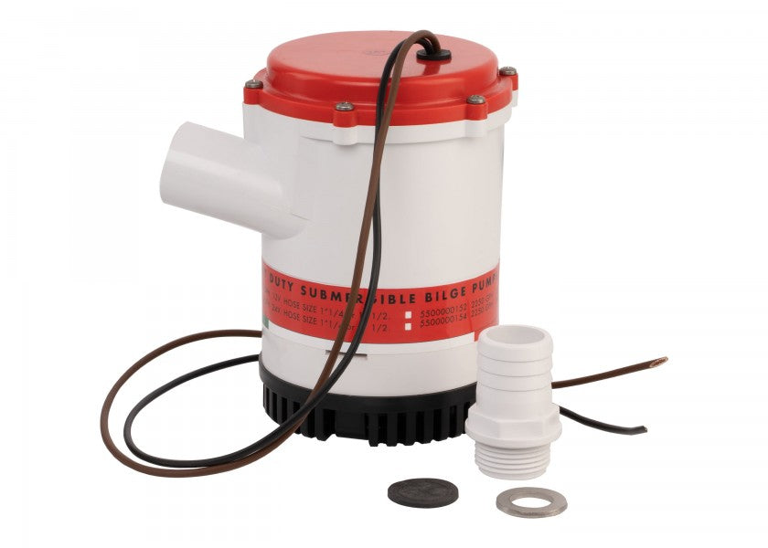 Lensepumpe Heavy Duty 1750 24V 110 l/min 1 1/4" forfra