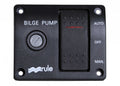 Lensepumpe kontrollpanel 12V med sikringsholder - Rule forfra