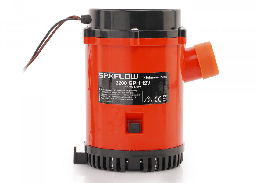 Lensepumpe L2200 12V 130 l/min Johnson Pump forfra