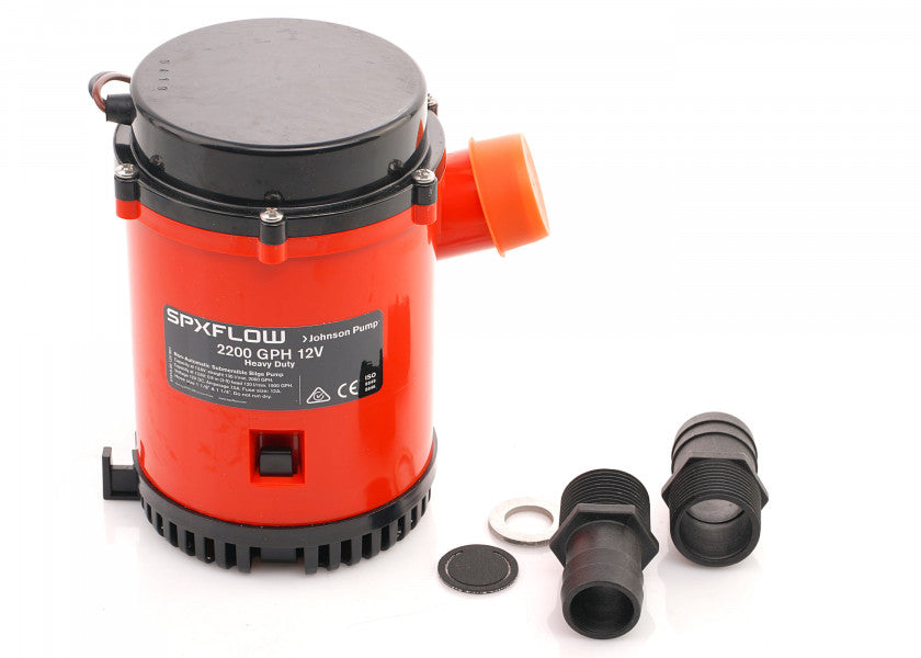 Lensepumpe L2200 12V 130 l/min Johnson Pump bakside