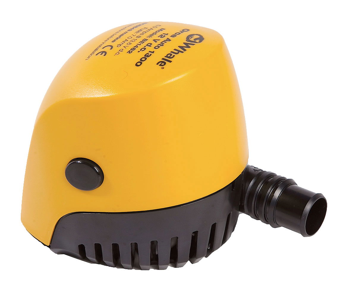 Lensepumpe ORCA 1300 24V slangeanslutning 28,5 mm forfra