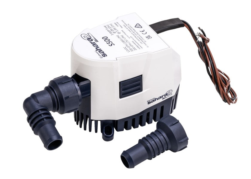 Lensepumpe SAHARA Mk2 500 automatisk 12V detalj bakside