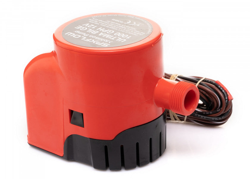 Montert Lensepumpe Ultima 1000GPH 12 V 64 l min i båt