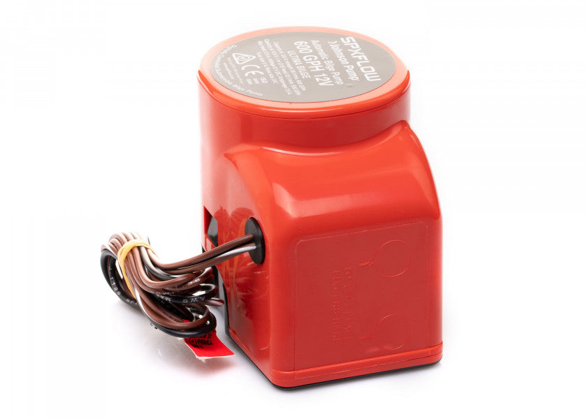 Lensepumpe Ultima 600GPH 12 V 38 l/min med integrert bryter bakside