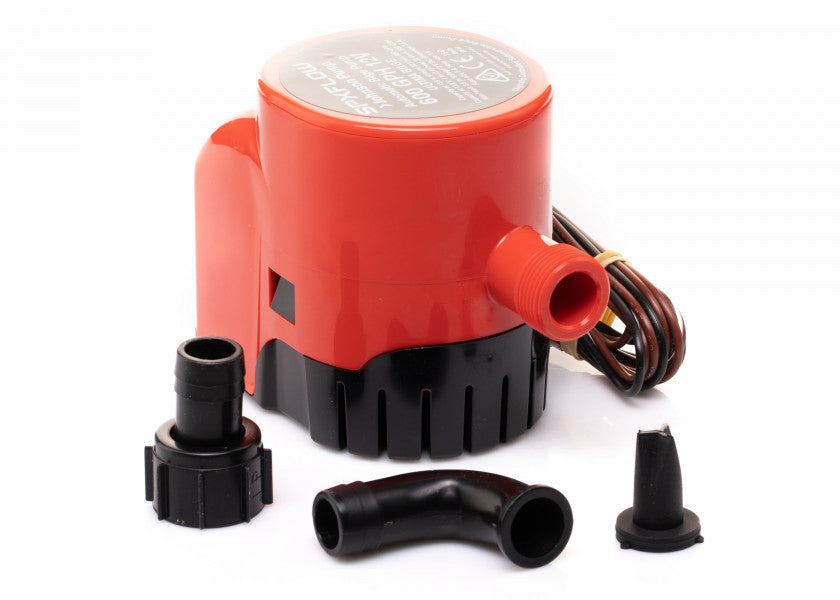 Detalj av Lensepumpe Ultima 600GPH 12 V 38 l/min med integrert bryter