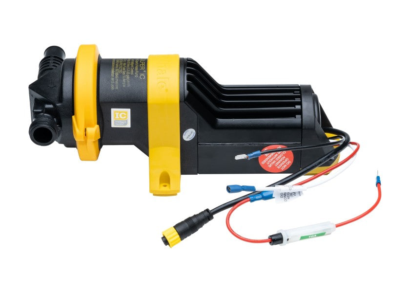Lensepumpesystem Gulper IC 24V 20 l/min med flottørbryter forfra