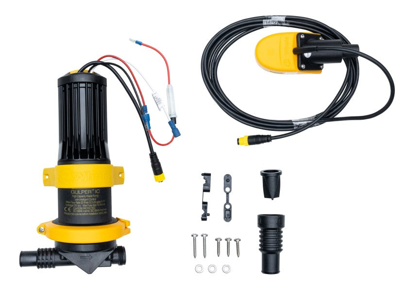 Tilbakeslagsventil på Lensepumpesystem Gulper IC 24V 20 l/min med flottørbryter