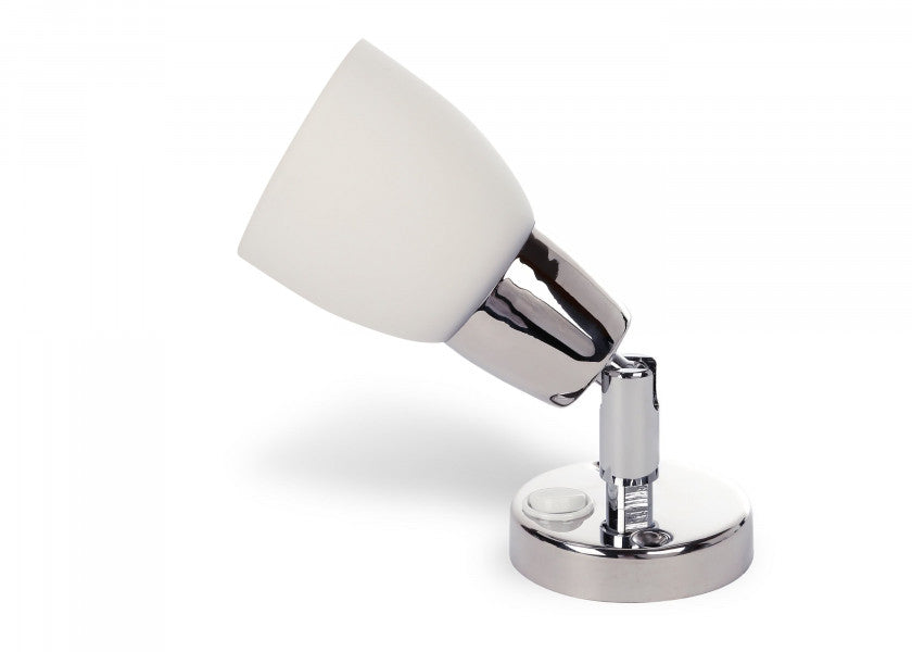 Leselampe SHELF LED opalglass sett forfra