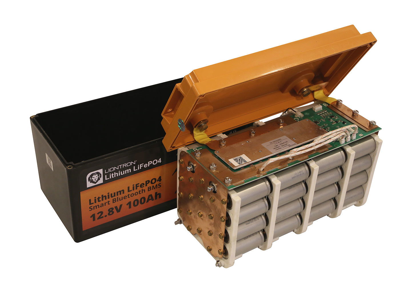 LiFePO4 batteri 12V 20Ah 256Wh med BMS 2,9 kg detalj