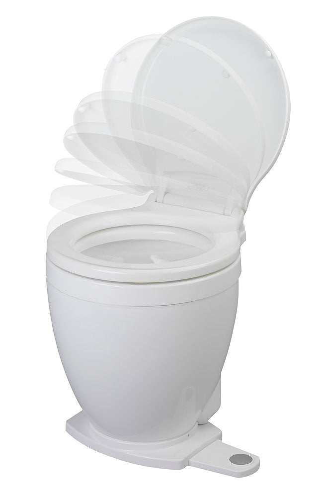 Lite Flush elektrisk toalett 24V fra Jabsco, forfra