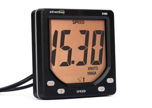 Logginstrument med giver 12V NMEA0183 - advanSea bakside