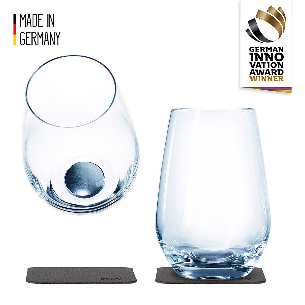 Longdrinkglass med magnet krystall 2-pack forfra