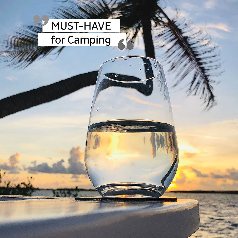 Longdrinkglass med magnet krystall 2-pack stablet sett