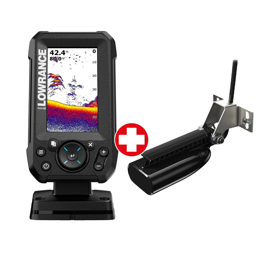 Lowrance Eagle 4x ekkolodd 4 tommer forfra